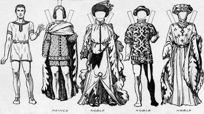 La Galleria del Costume: Abiti indossati negli ultimi anni del regno di Edoardo III, c1934 da Unbekannt