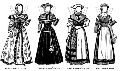 La Galleria del Costume Storico: Alcuni degli abiti indossati nel regno di Elisabetta, c1934 da Unbekannt