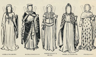 La galleria dei costumi storici: Gli abiti indossati ai tempi di Riccardo I, c1934 da Unbekannt