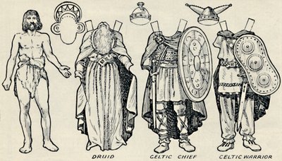 La galleria dei costumi storici: Cosa indossavano i Britanni e i Romani, c1934 da Unbekannt