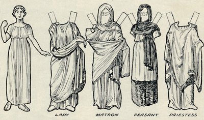 La galleria del costume storico: cosa indossavano i Britanni e i Romani, c1934 da Unbekannt