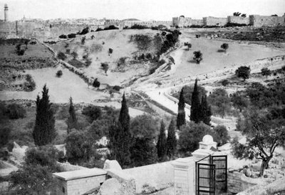 Il Giardino del Getsemani e la Città Santa di Gerusalemme, 1926 da Unbekannt