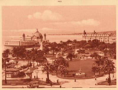I giardini visti dal Casinò, Nizza, 1930 da Unbekannt