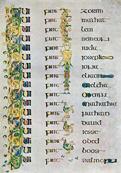 La genealogia di Cristo, 800 d.C., XX secolo da Unbekannt