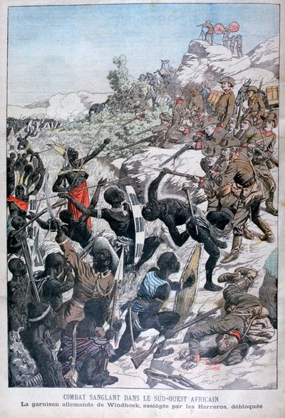 La guarnigione tedesca di Windhoek, assediata dagli Herero, Africa sud-occidentale, 1904 da Unbekannt