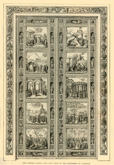 Le Porte di Ghiberti - La Porta Est del Battistero a Firenze, 1882 da Unbekannt