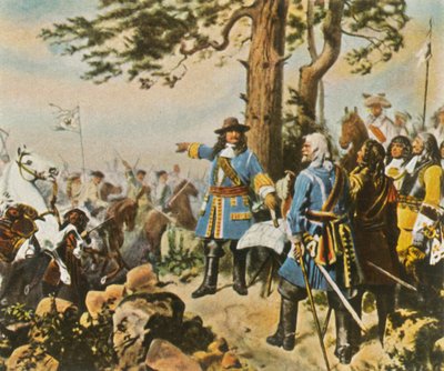 I comandanti del Grande Elettore prima della battaglia di Fehrbellin, 28 giugno 1675, 1936 da Unbekannt