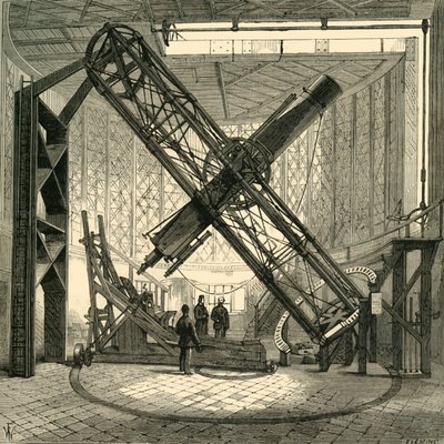 Il Grande Telescopio Equatoriale nella Cupola, Osservatorio di Greenwich da Unbekannt