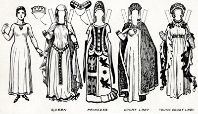 La grande galleria del costume britannico: Abito indossato nel regno di Edoardo III, c1934 da Unbekannt