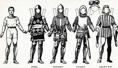 La Grande Galleria del Costume Britannico: Abito indossato nel regno di Edoardo III, c1934 da Unbekannt