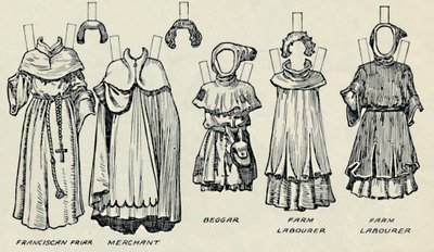 La Grande Galleria del Costume Britannico: Abiti Vari Indossati in Epoca Normanna da Unbekannt