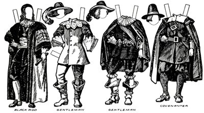 La Grande Galleria del Costume Storico: Alcuni Abiti del Tempo di Carlo I, c1934 da Unbekannt