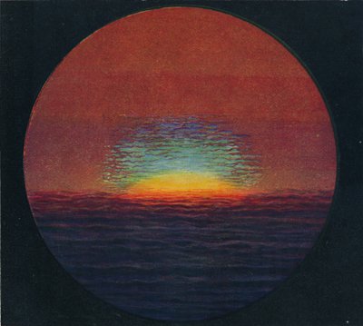 Il lampo verde al tramonto, colore prismatico più raro rifratto dall