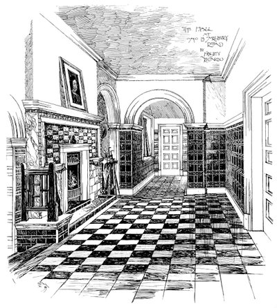 La sala, 15, Melbury Road, 1899 da Unbekannt