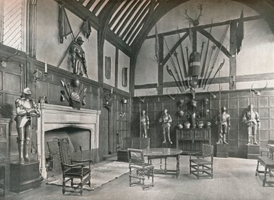 La sala a Ockwells Manor, 1905 da Unbekannt