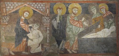 La guarigione del cieco e la resurrezione di Lazzaro da Unbekannt