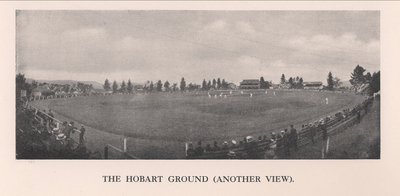 Il campo di cricket di Hobart, Tasmania, Australia, 1912 da Unbekannt