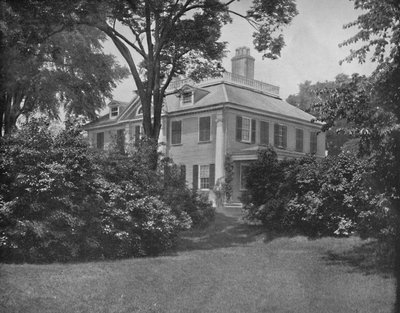La casa del poeta Longfellow, Cambridge, Mass., c1897 da Unbekannt