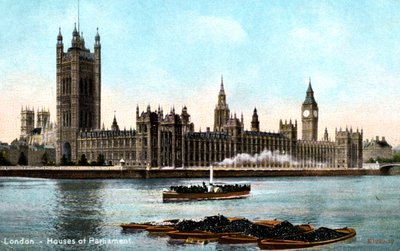 Le case del Parlamento, Westminster, Londra, inizio XX secolo da Unbekannt