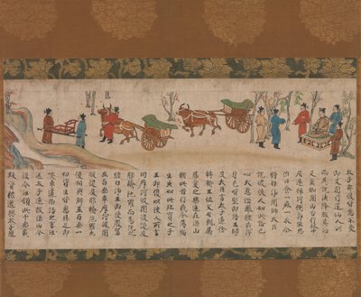 Il Sutra illustrato del karma passato e presente Kako genzai inga kyo emaki, fine XIII secolo da Unbekannt