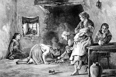 La carestia irlandese, 1845-1849, 1900 da Unbekannt