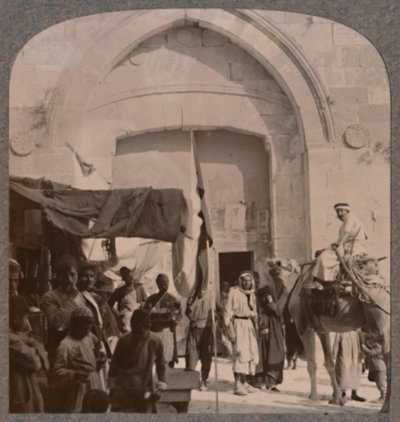 La Porta di Giaffa chiusa, mostrando l