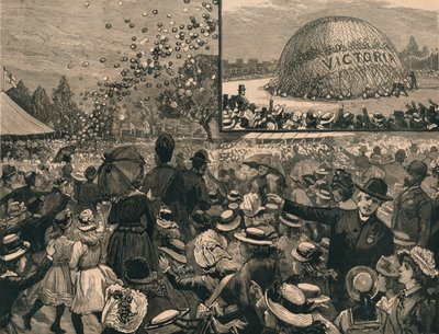 La festa del Giubileo per i bambini delle scuole di Londra a Hyde Park, 1887 da Unbekannt