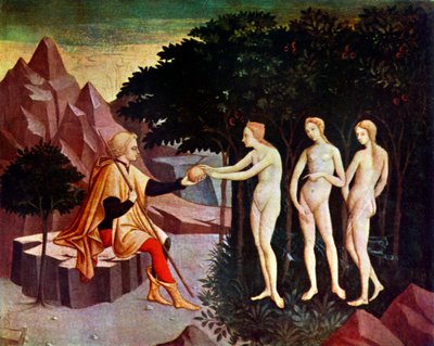 Il giudizio di Paride, c. 1450 da Unbekannt