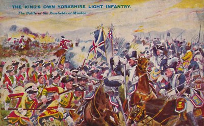 Il Reggimento Yorkshire Light Infantry. La battaglia nei campi di rose a Minden, 1759, 1939 da Unbekannt
