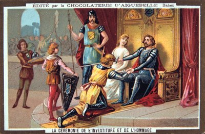 I cavalieri - Giuramento di fedeltà al signore, Medioevo. XIX secolo da Unbekannt
