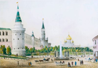 Il giardino del Cremlino, Mosca, Russia, c1830s-c1840s da Unbekannt