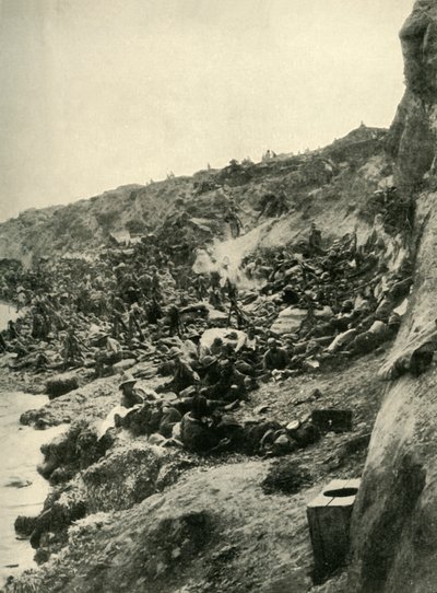 Lo sbarco a Suvla Bay, penisola di Gallipoli, Prima Guerra Mondiale da Unbekannt