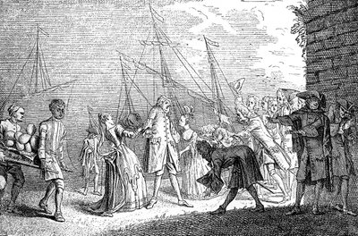 Lo sbarco di Senesino, 1720 da Unbekannt
