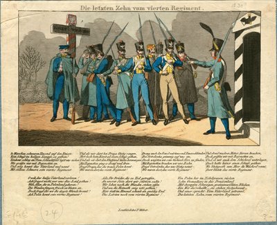 Gli ultimi dieci del 4º Reggimento, 1831 da Unbekannt