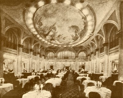 Il sontuoso salone da pranzo principale del Leviathan, c. 1930 da Unbekannt