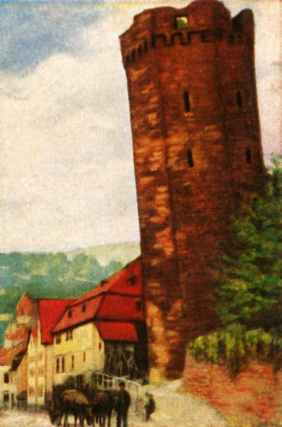 La Torre Pendente di Dausenau, c1928 da Unbekannt