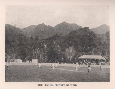 Il campo da cricket di Levuka, Fiji, 1912 da Unbekannt
