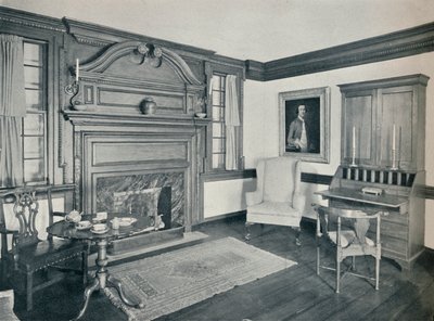 Il soggiorno della casa di Francis Corbin, a Edenton, costruita nel 1758 da Unbekannt