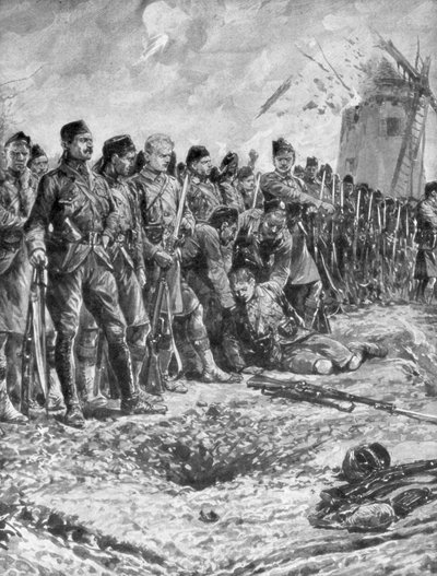 Il reggimento territoriale scozzese di Londra riforma la loro linea sotto il fuoco, 31 ottobre 1914, 1926 da Unbekannt