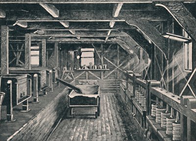 La fabbrica di formaggio di Longford, Derbyshire da Unbekannt