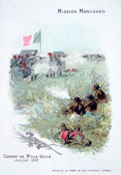 La spedizione Marchand: combattimento a Mtila Voula, gennaio 1897 da Unbekannt