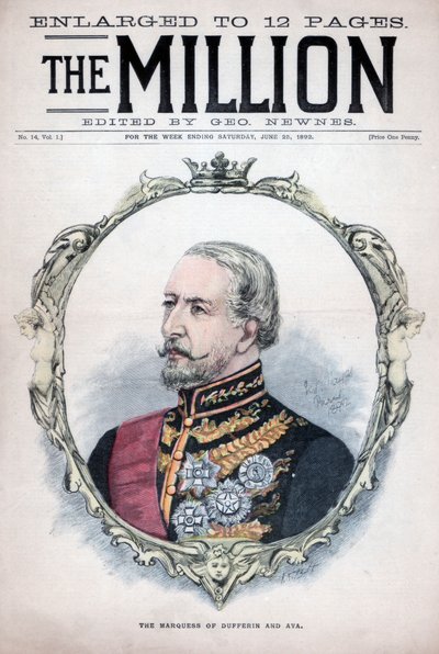 Il marchese di Dufferin e Ava, 1892 da Unbekannt