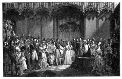 Il matrimonio della regina Vittoria e del principe Alberto, 1840, 1900 da Unbekannt