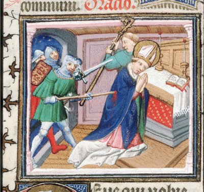 Il martirio di San Tommaso Becket, 1460s da Unbekannt