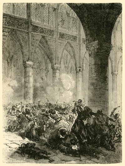 Il massacro di Béziers, 1209, 1890 da Unbekannt