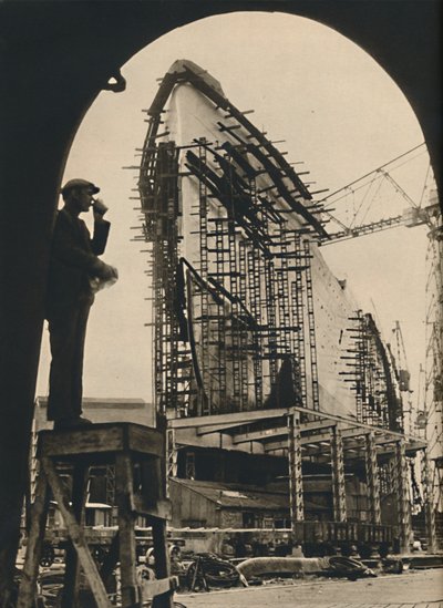 Lo scafo massiccio, parzialmente posizionato, 1930-1934, 1936 da Unbekannt