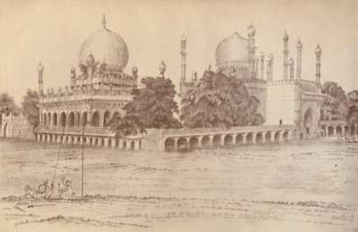 Il mausoleo di Ibrahim Shah, re di Bijapur, a Bijapur, 1821, 1936 da Unbekannt