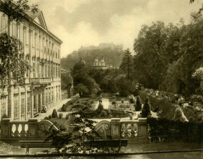 Il Palazzo Mirabell e i giardini, Salisburgo, Austria, c. 1935 da Unbekannt
