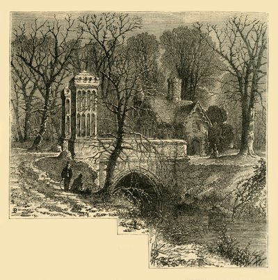 Il fossato, Fulham Palace, c1878 da Unbekannt