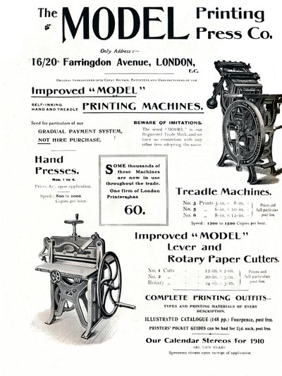 The Model Printing Press Co. da Unbekannt